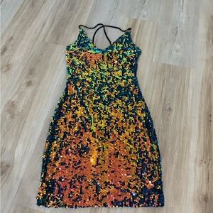 Sequin Multicolor Dress